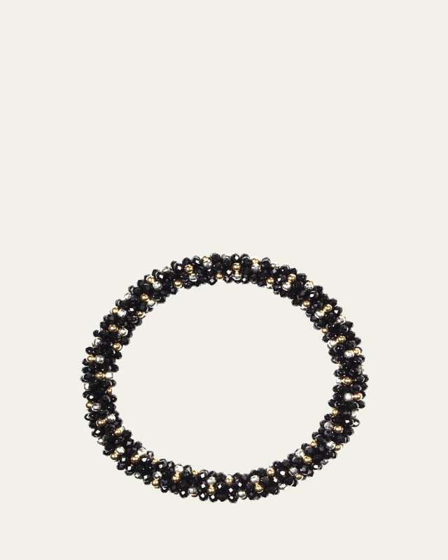 14K Gold and Silver Spinel Bracelet